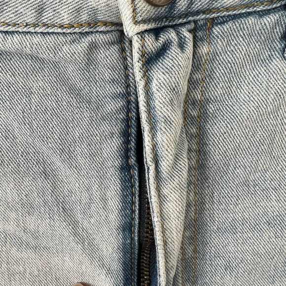 Free People Lacey Lace Trim Denim Shorts - Picture 8 of 12